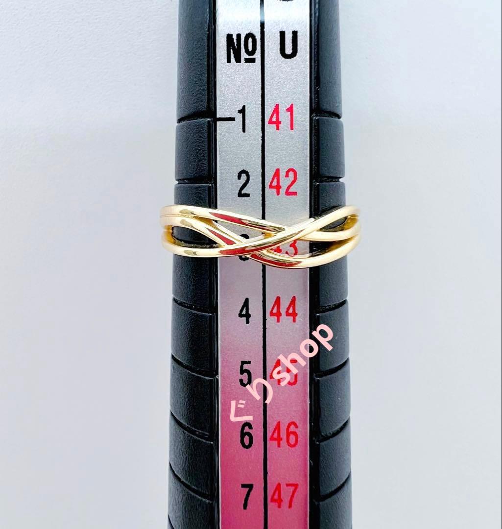 NOIR DE POUPEE K10 3本ラインウェーブゴールドピンキーリング - メルカリ