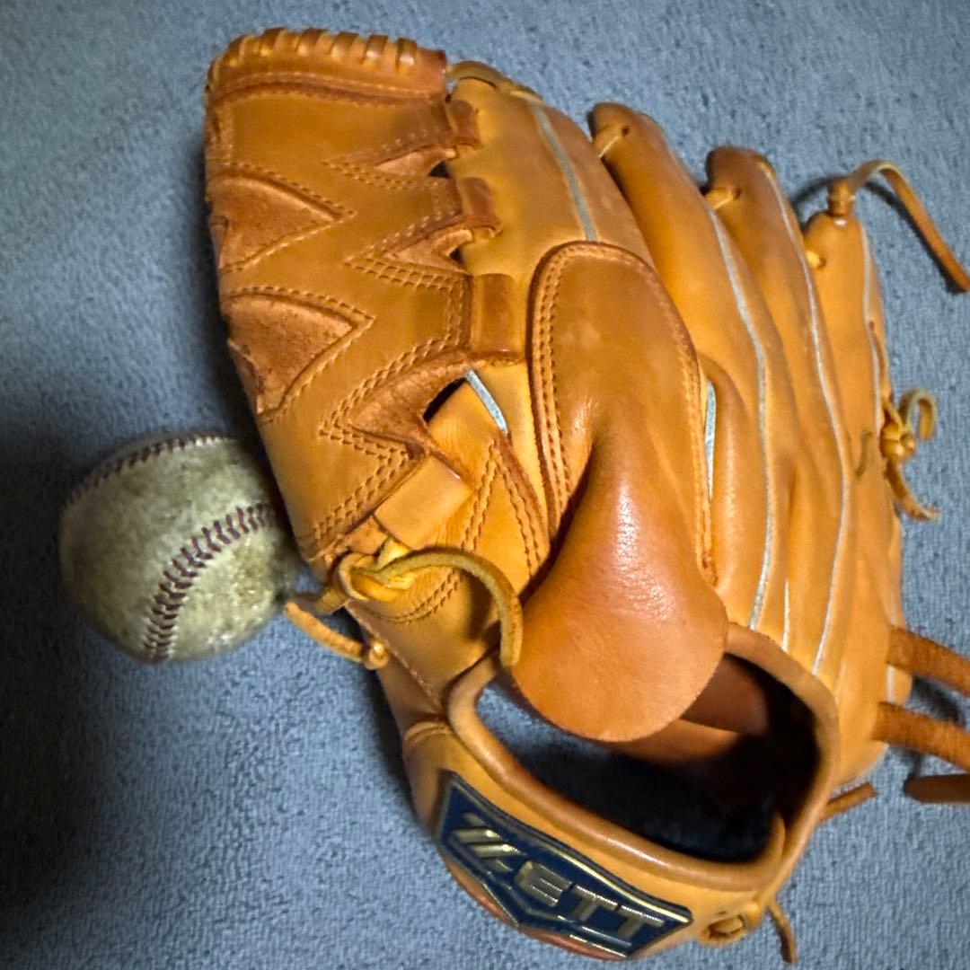 硬式グローブ　投手用　左　硬式ボール付 野球 ゼット 硬式グローブ 硬式 グローブ プロステイタス オーダー