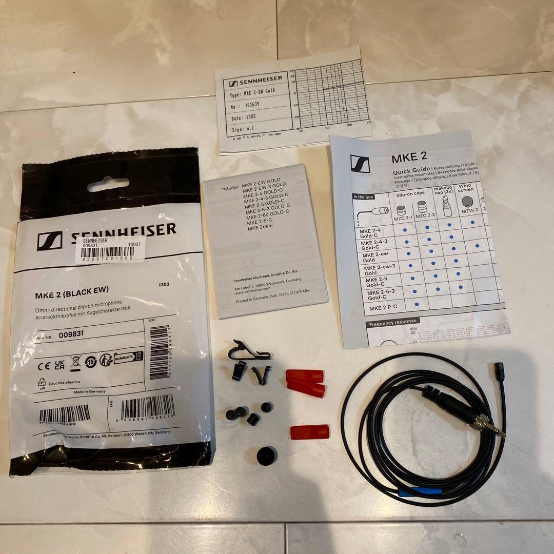 Aomame　Sennheiser MKE 2 (BLACK EW) Sennheiser MKE 2 (Black EW) – United States