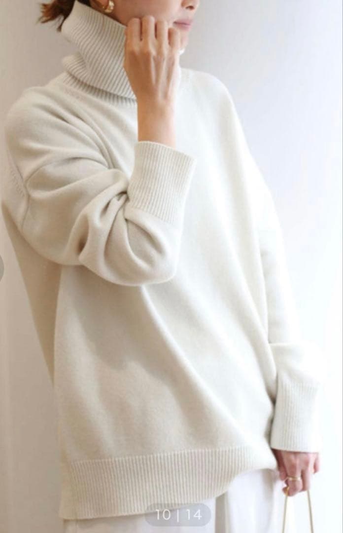 ドィーズィエムクラス　latest ミドルゲージ タートルネックニット Deuxieme Classe（ドゥーズィエムクラス）の「* latest ミドルゲージ