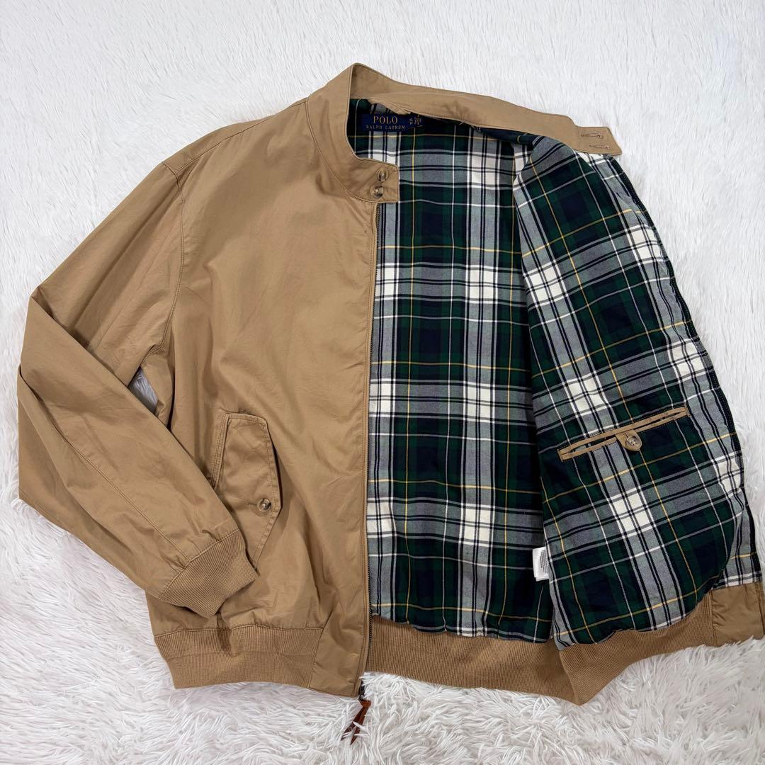 定番 ポロラルフローレン スイングトップ XLベージュ チェック裏地