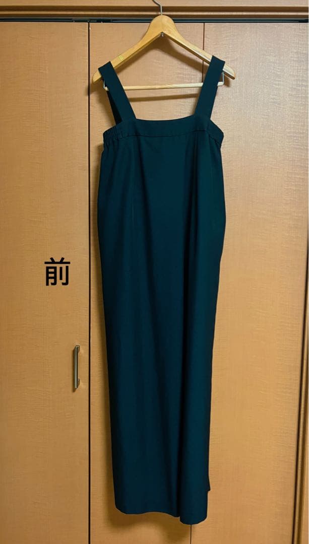 美品】OURHOME アワーホーム しなやか素材のラップ風サロペット - メルカリ