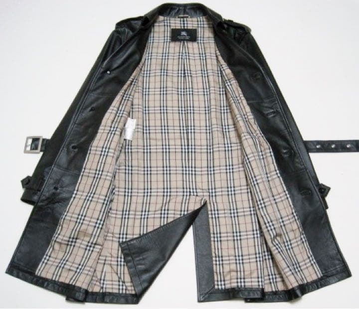 極美品 キムタク着 バーバリー ブラックレーベル希少ラムレザー