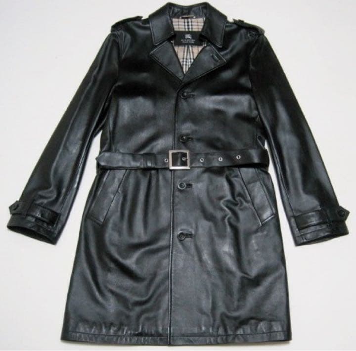 極美品 キムタク着 バーバリー ブラックレーベル希少ラムレザー