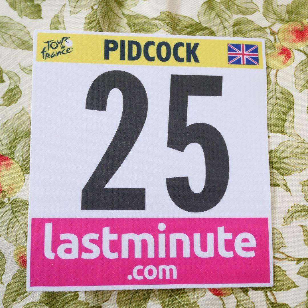 K*y様 選手支給品 ツールドフランス 実物レースナンバー トム・ピドコック Q 選手支給品 ツールドフランス 実物レースナンバー トム・ピドコック