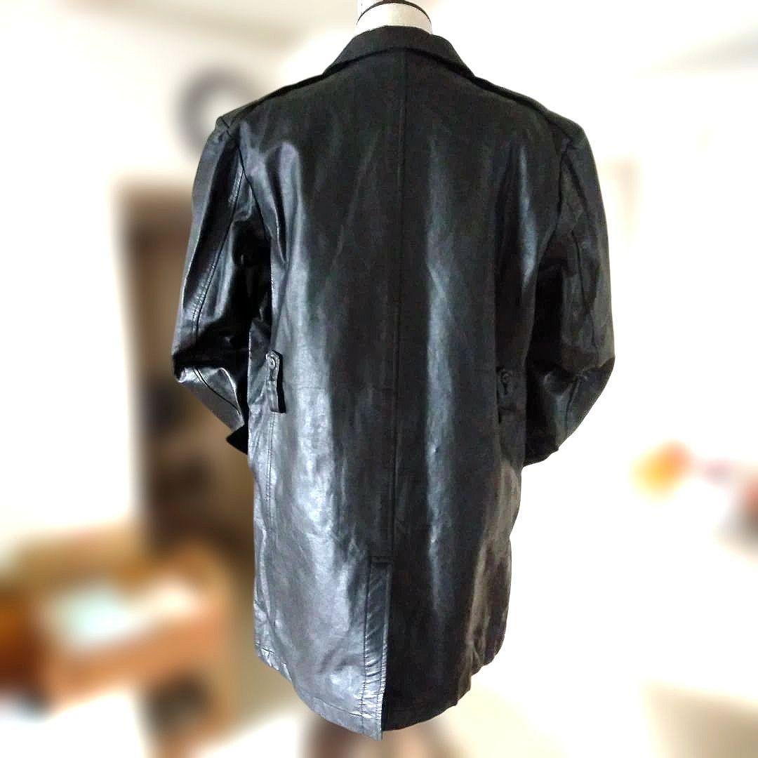 69年製 Vintage ポリスマンレザージャケット レザーコート - メルカリ