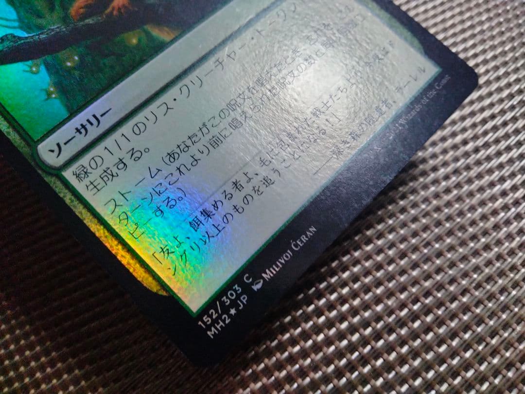 【ご確認用】モダンホライゾン2 foil 騒鳴の嵐b 日本語  1枚 MTG