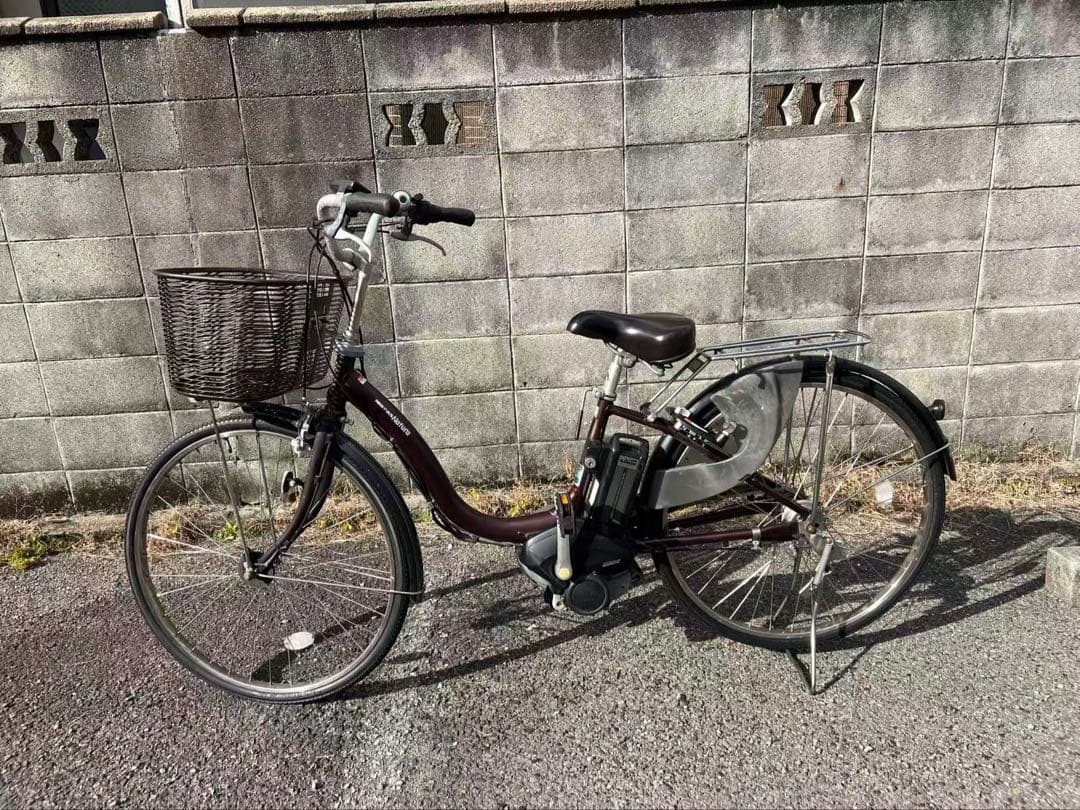 506 ヤマハYAMAHA PAS natura 26インチ電動自転車 電動アシスト自転車 PAS With 26インチ マットナチュラルブラウン