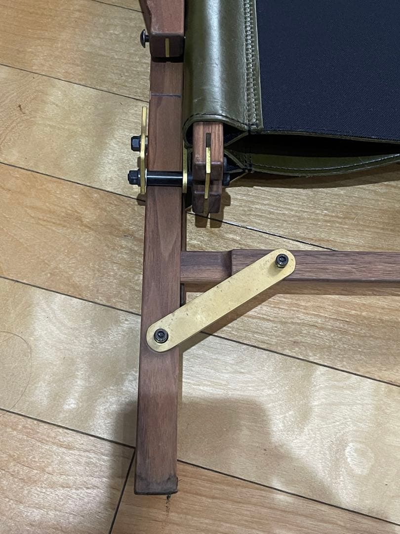 CAMP OOPARTS オーク材 チェア 座面革製 LOWTYPE