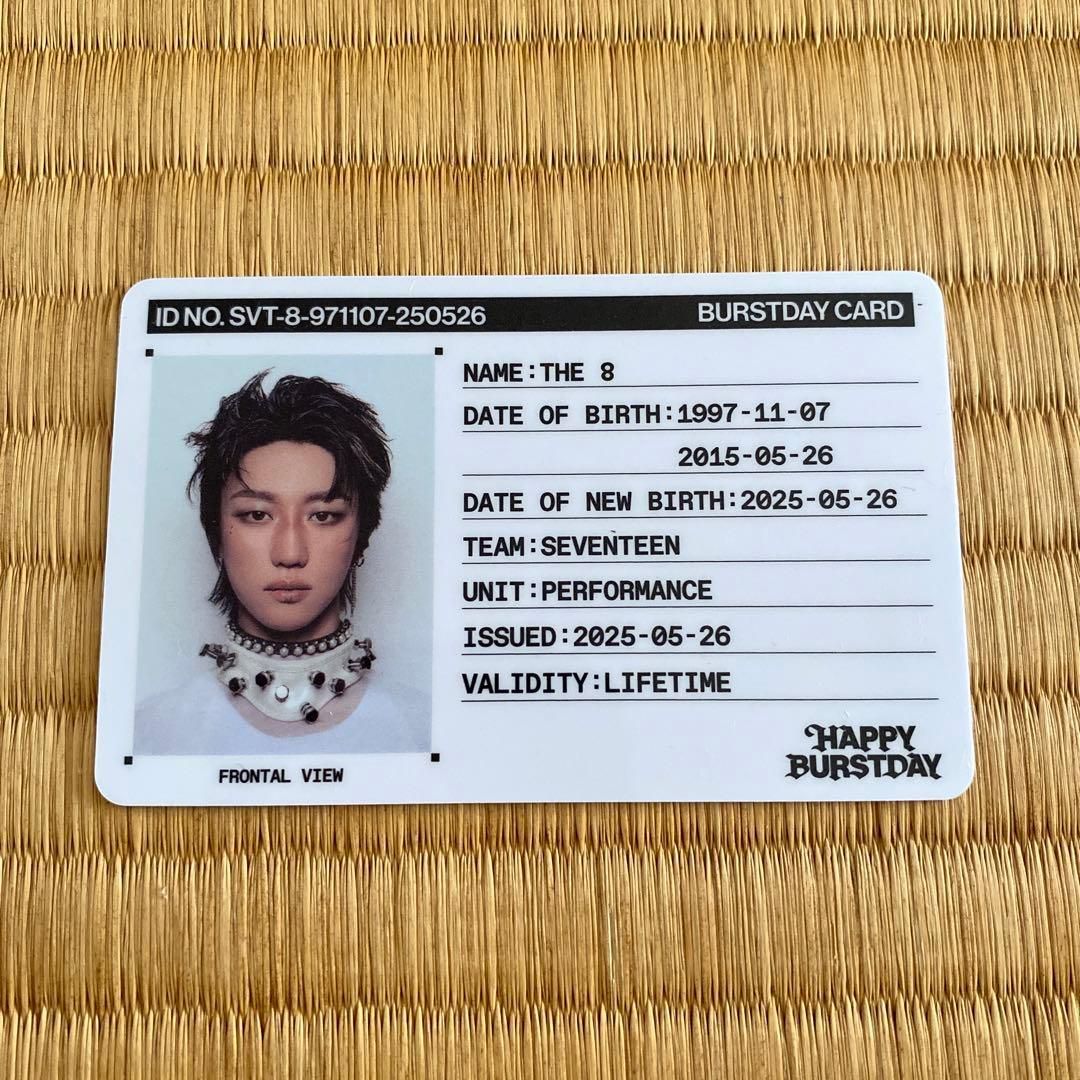 SEVENTEEN Happy birthday セブチ IDカード ミンハオ - メルカリ