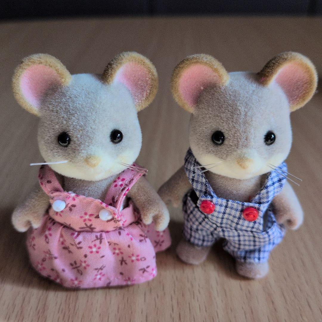 シルバニア　海外　どんぐりネズミ　ファミリー　お人形