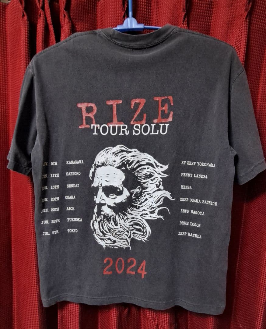 価格変更しました。　RIZE 2024 ツアーTシャツ