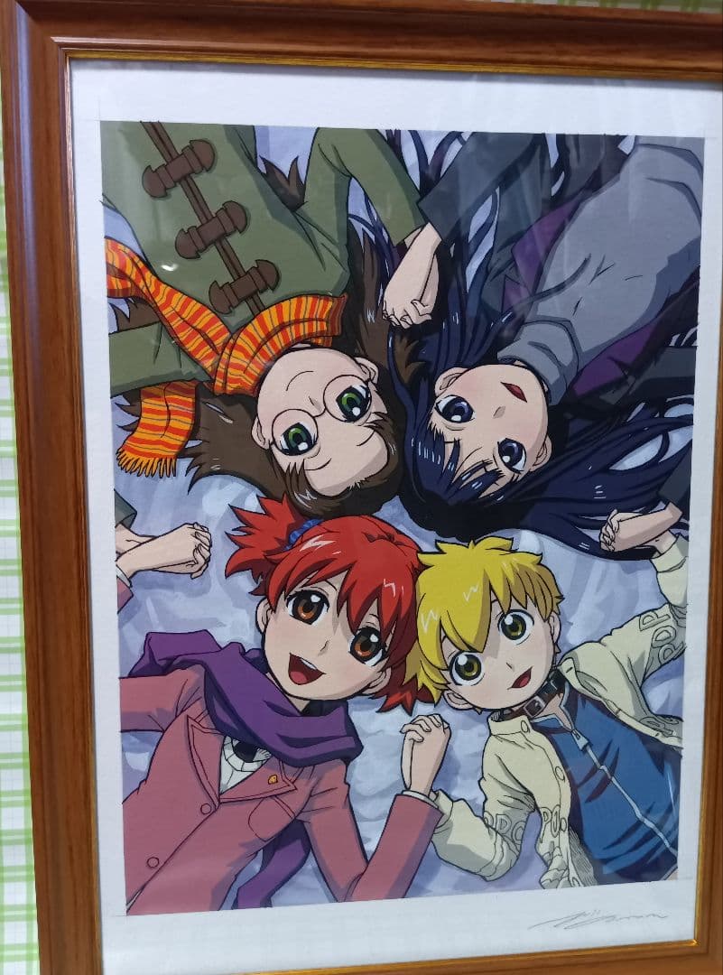 岩原裕二　地球美紗樹　額縁付き複製原画