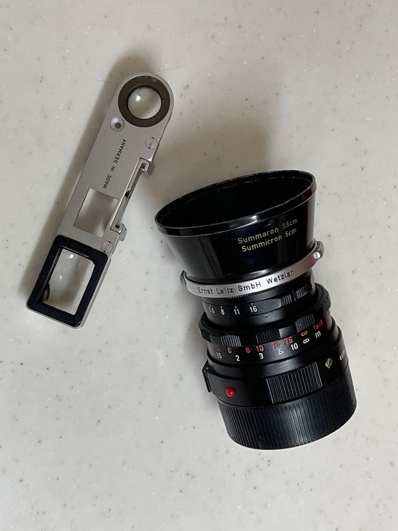 月末限定値下Leitz SUMMICRON 1:2/50 ファインダーアダプタ付