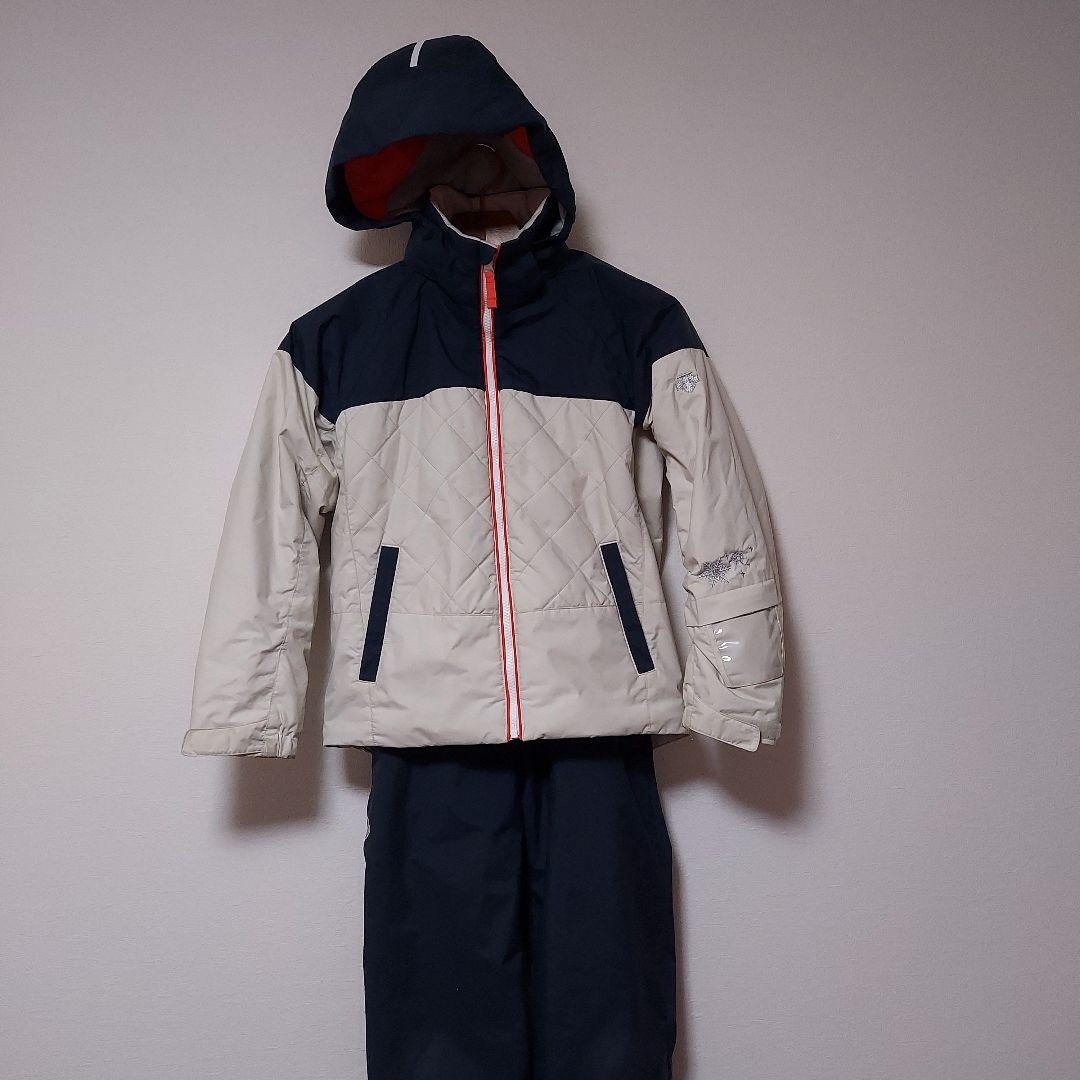 デサント　スキーウエア　150cm オフホワイト&ネイビー Amazon.co.jp: デサント（DESCENTE） スキーウエア ジュニア 上下