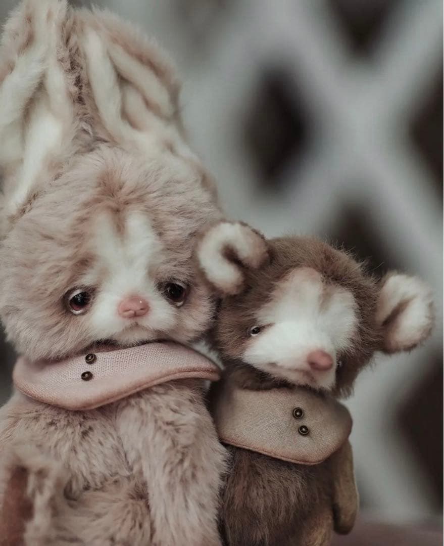 ぬいぐるみ アーティストベア テディベア 海外作家様 気怠うさぎ 兎