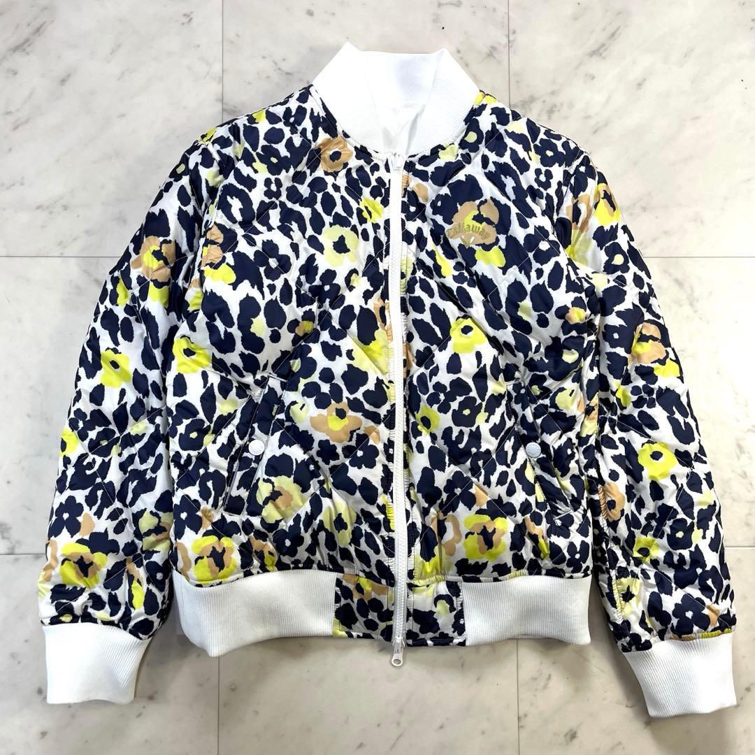 極美品♪キャロウェイ 2way リバーシブル MA-1 花柄ダウンジャケット L