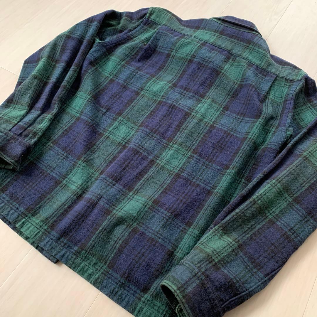 00s コムデギャルソン ブラックウォッチ ネルシャツ 切り返しパターン