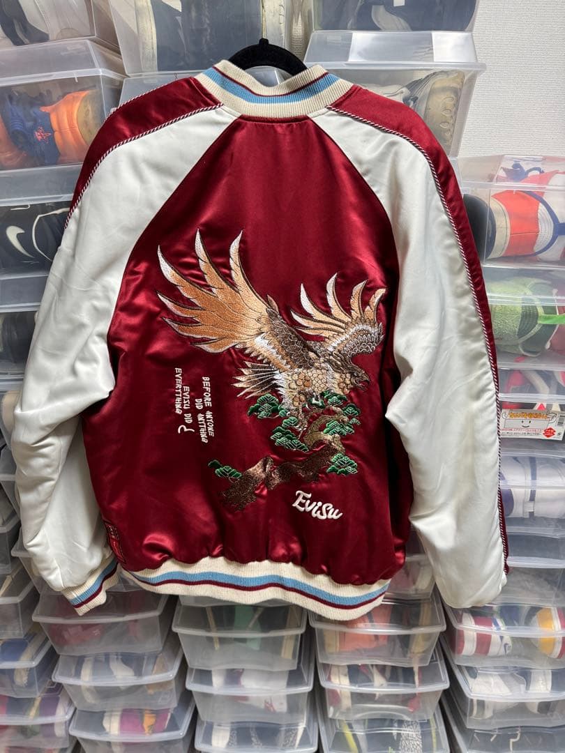 p*a様 Evisu スカジャン リバーシブル - メルカリ