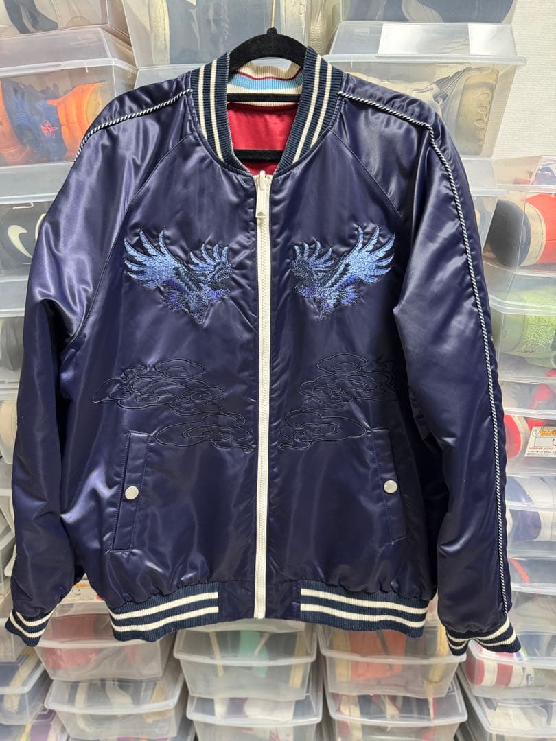 p*a様 Evisu スカジャン リバーシブル - メルカリ