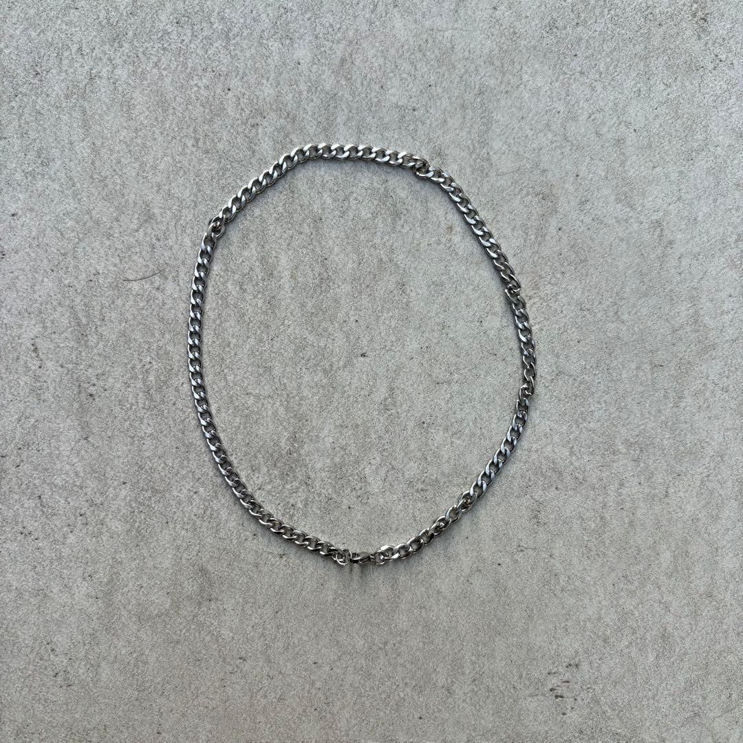 シルバー チェーンネックレス ロブスタークラスプ - メルカリ