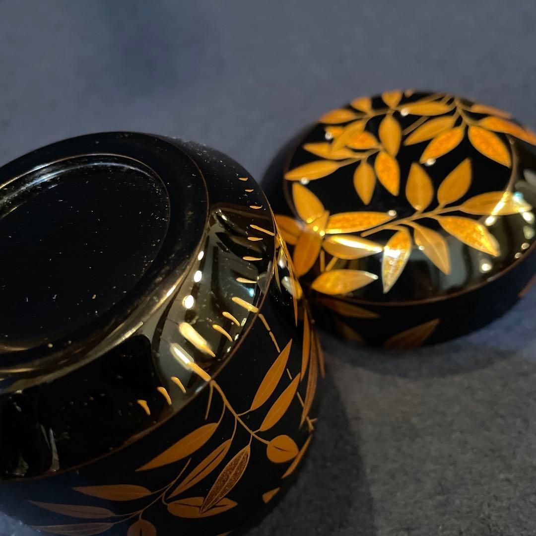 茶道具『雪吹 笹露 棗』輪島塗の名工【茶平 一斎】(作)共箱