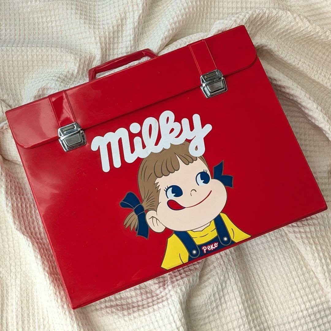 ペコちゃん ステーショナリーケース トランク 不二家 公式 昭和レトロ 中古 希少】ペコちゃん 菓子缶 トランクケース 不二家 昭和レトロ 缶ケース