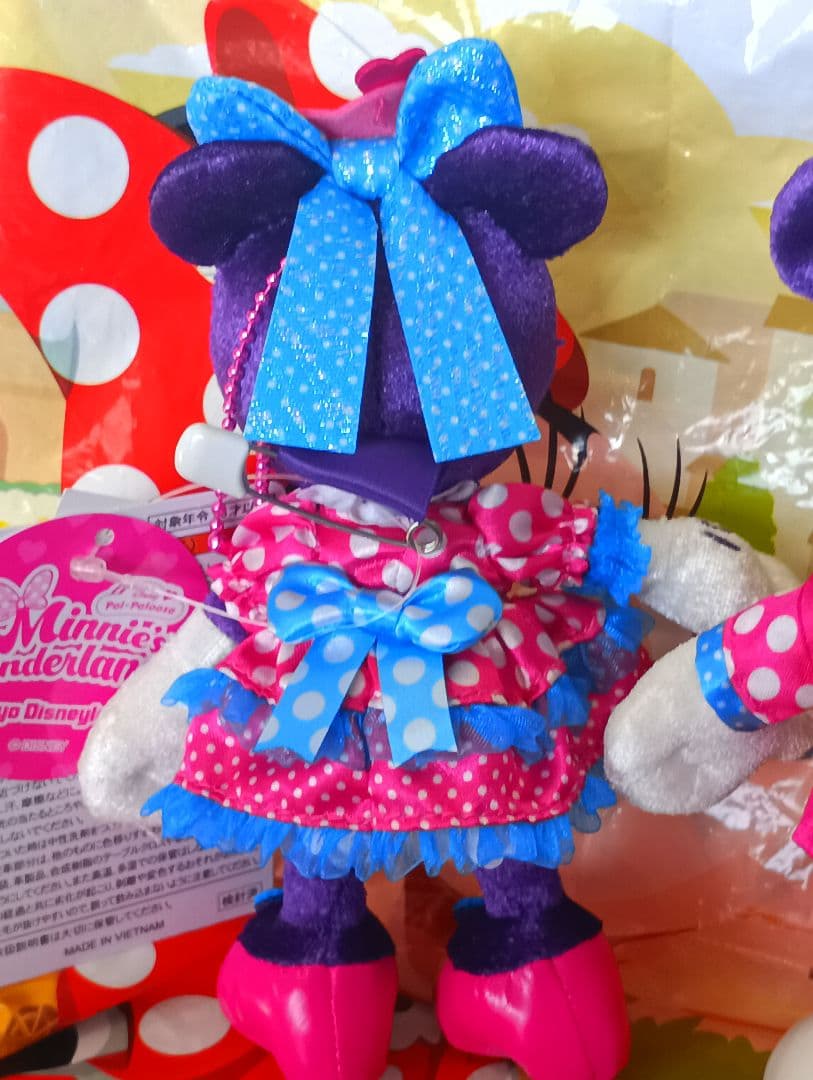 ディズニー　パルパルーザ　ぬいぐるみバッジ　ミッキー　ミニー