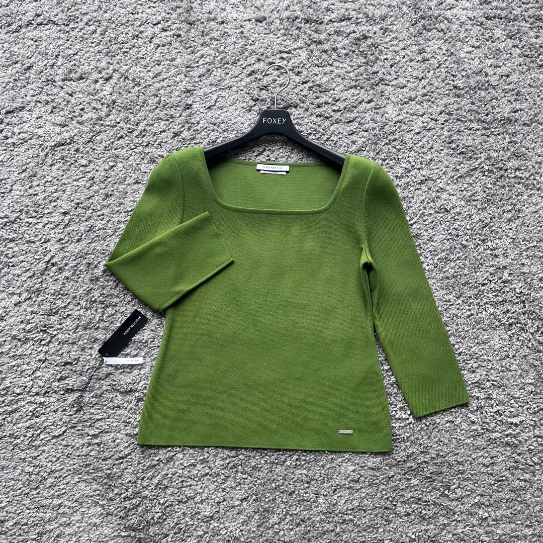FOXEY NY 40 グリーンティー ニット FOXEY NY 40 グリーンティー ニット - メルカリ