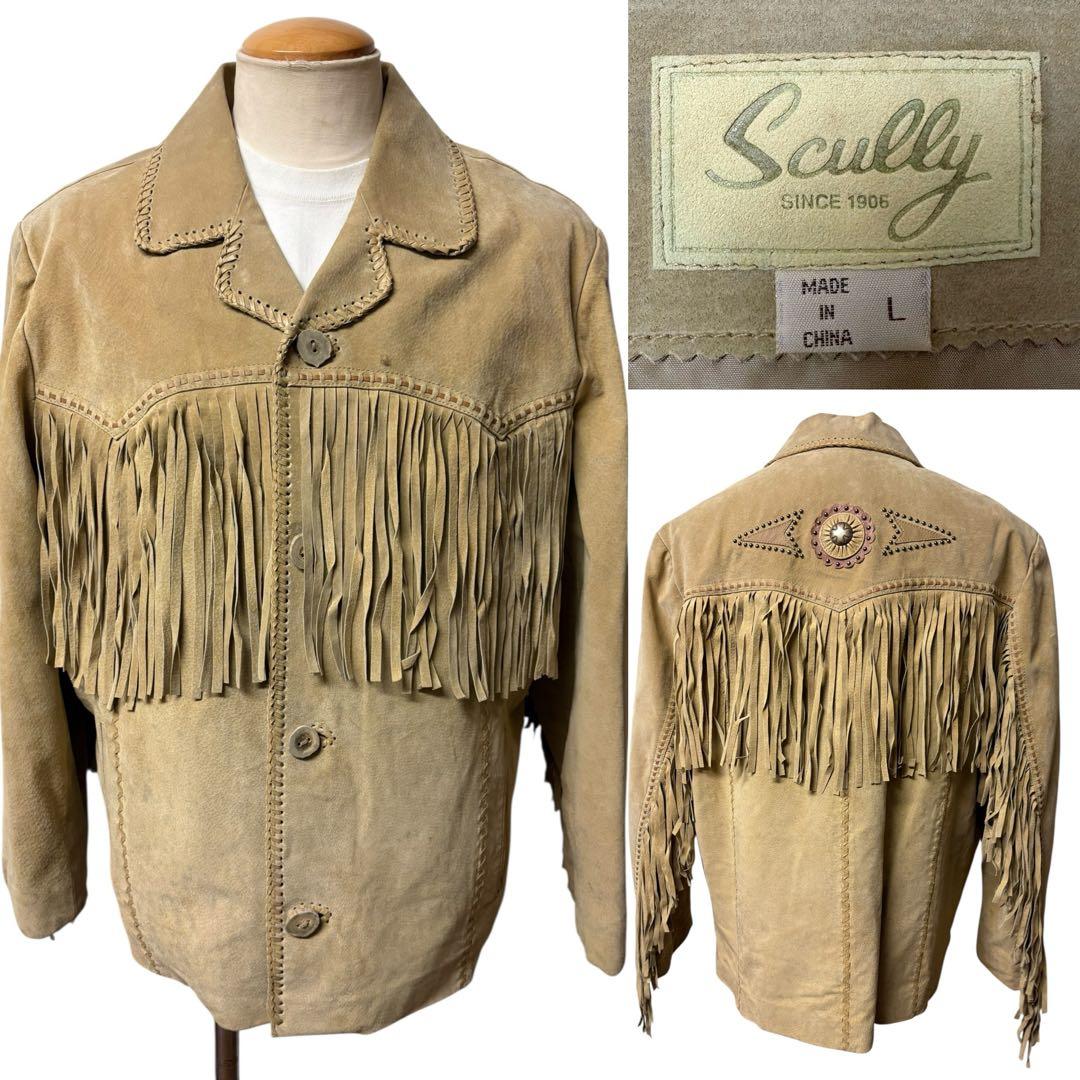 USA ビンテージ スウェード ウェスタン ジャケット L 本革 xpv - メルカリ