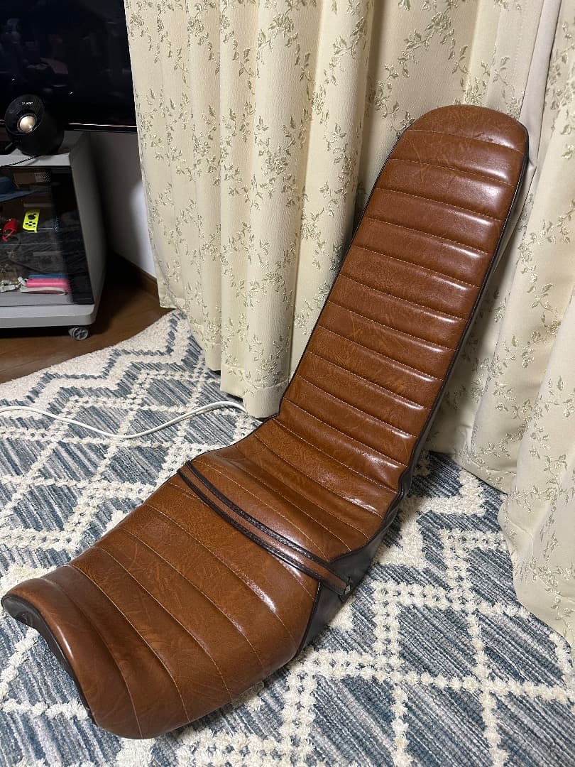 zrx400 3段シート　約60cm ZRX400 三段シート 社外 中古 ZR400E シートバンド 白エナメル紫