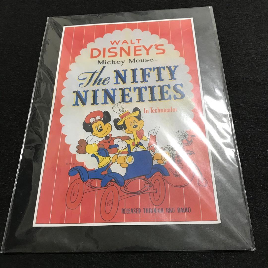 ディズニー Disney ポスター レトロ ヴィンテージ ミッキー&ミニー