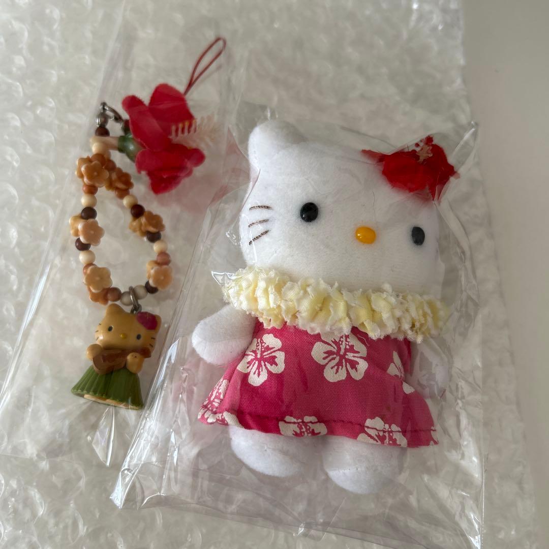 キティ　ハワイ　キーホルダー　マスコット　根付け キティ 根付 ハワイ カメ キティ 根付 ハワイ カメ ハローキティ