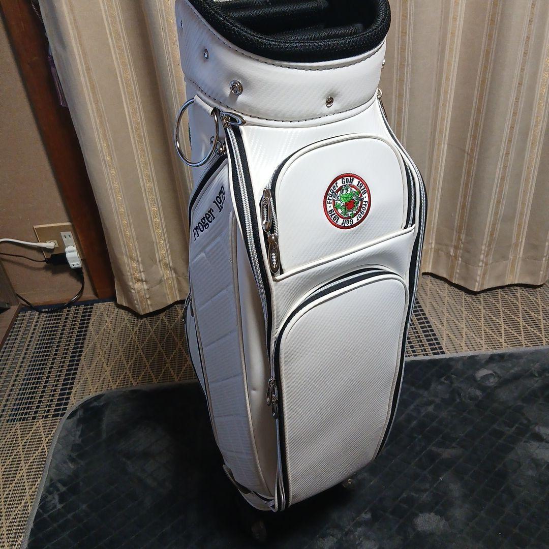 Froger 1979 ホワイトゴルフバッグ(キャリー付) - メルカリ