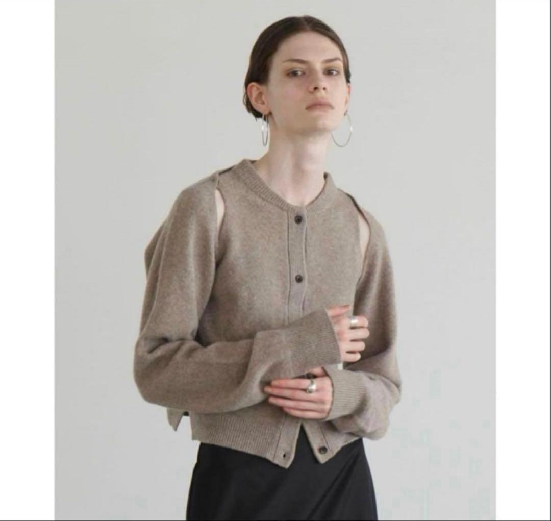 CLANE ARRANGE KNIT TOPS ベージュ 1 クラネ CLANE ARRANGE KNIT TOPS （BEIGE） - ファッション通販
