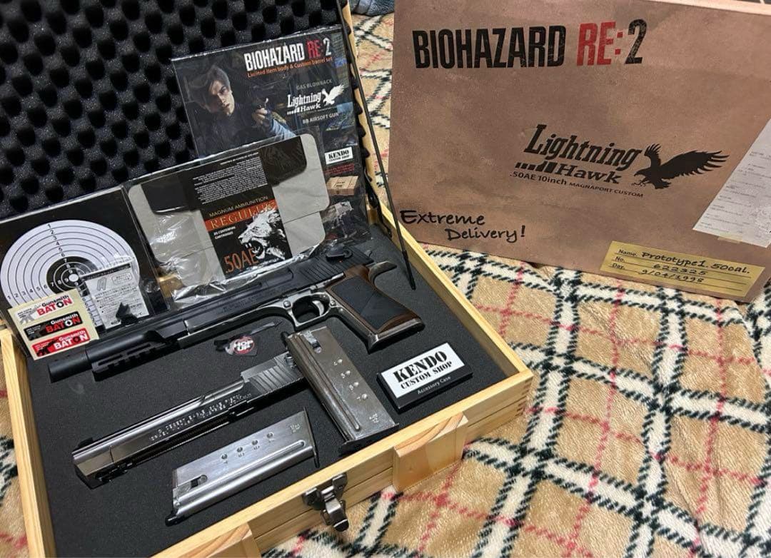 東京マルイ ライトニングホーク バイオハザードRE:2ガスガン 予備マガジン付き バイオハザード RE:2』に登場！完全限定品「Lightning Hawk