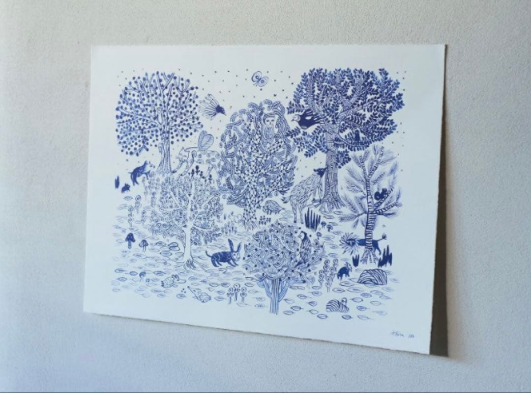 新品未使用★ミナペルホネン imagine ポスター＊カード付き imagine ポスター - minä perhonen