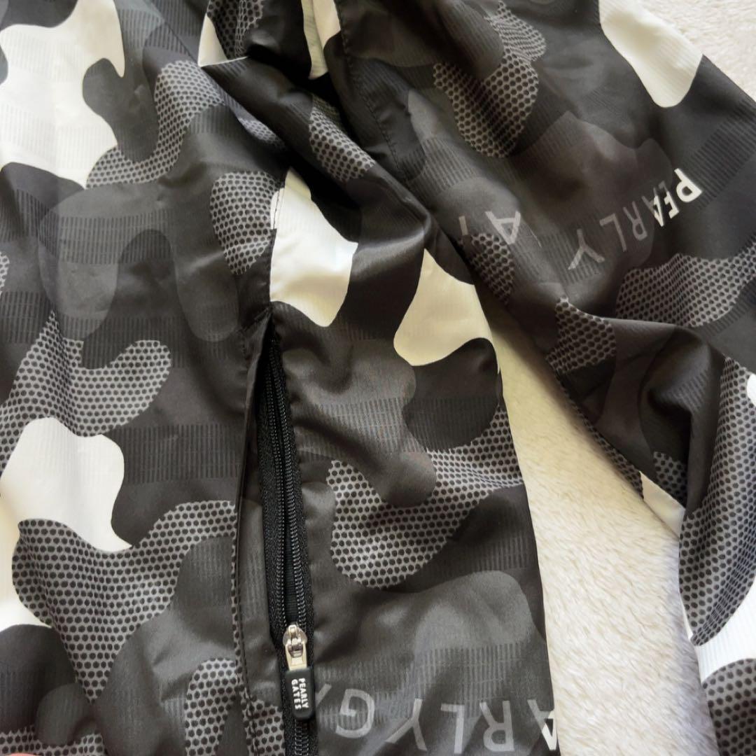 極美品 パーリーゲイツ 近年 蓄熱裏地 ジャケット ブラック カモ柄