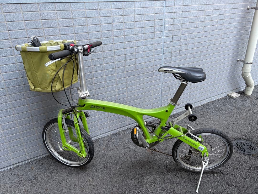 BD-1 ミニベロ　折りたたみ自転車 緑(前カゴ付き)、オレンジ　2台セット 楽天市場】折りたたみ自転車 20インチ シマノ 6段変速 ミニベロ