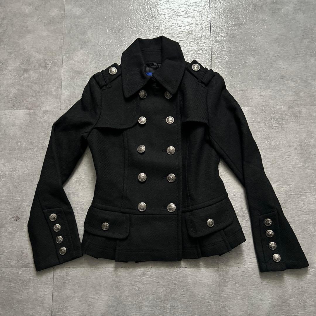 美品バーバリーブルーレーベル ジャケット黒サイズ38三陽商会 - メルカリ