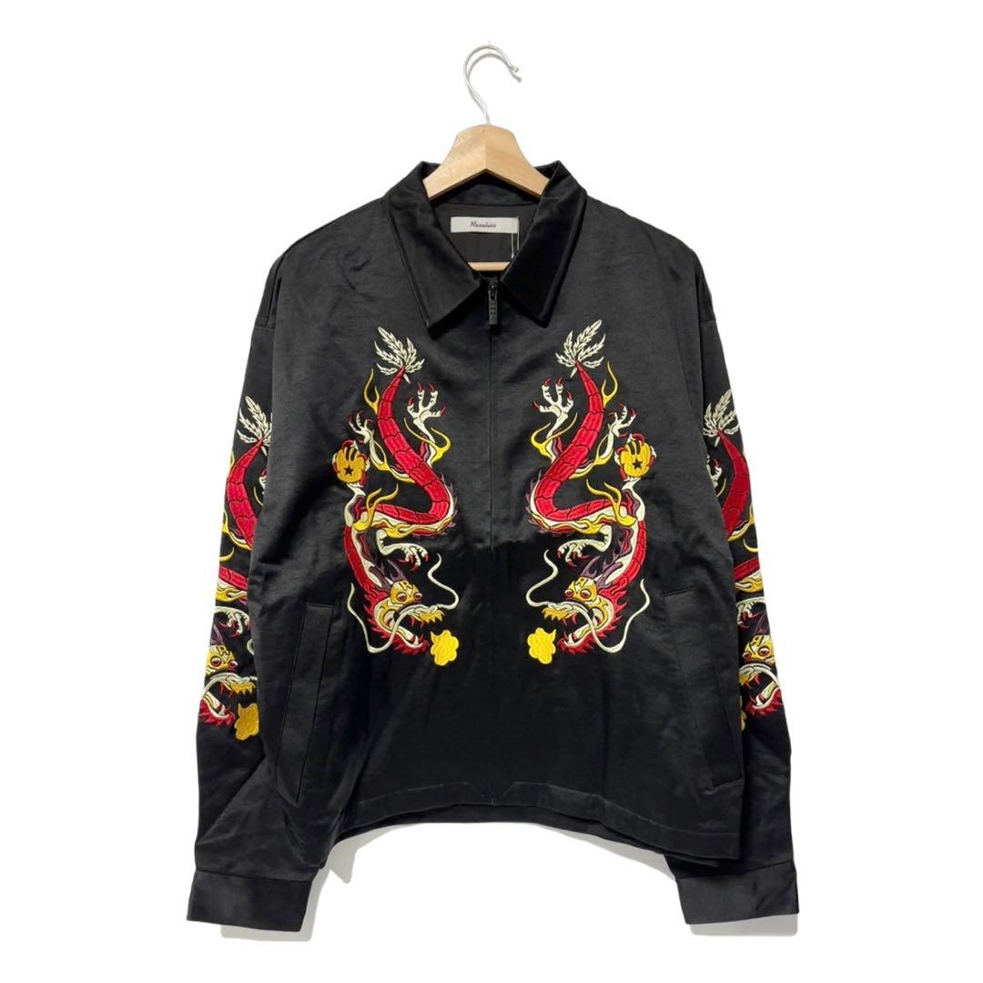 新品 ラッセルノ ゴルフ ドラゴン スーベニア ジャケット ブラック XL