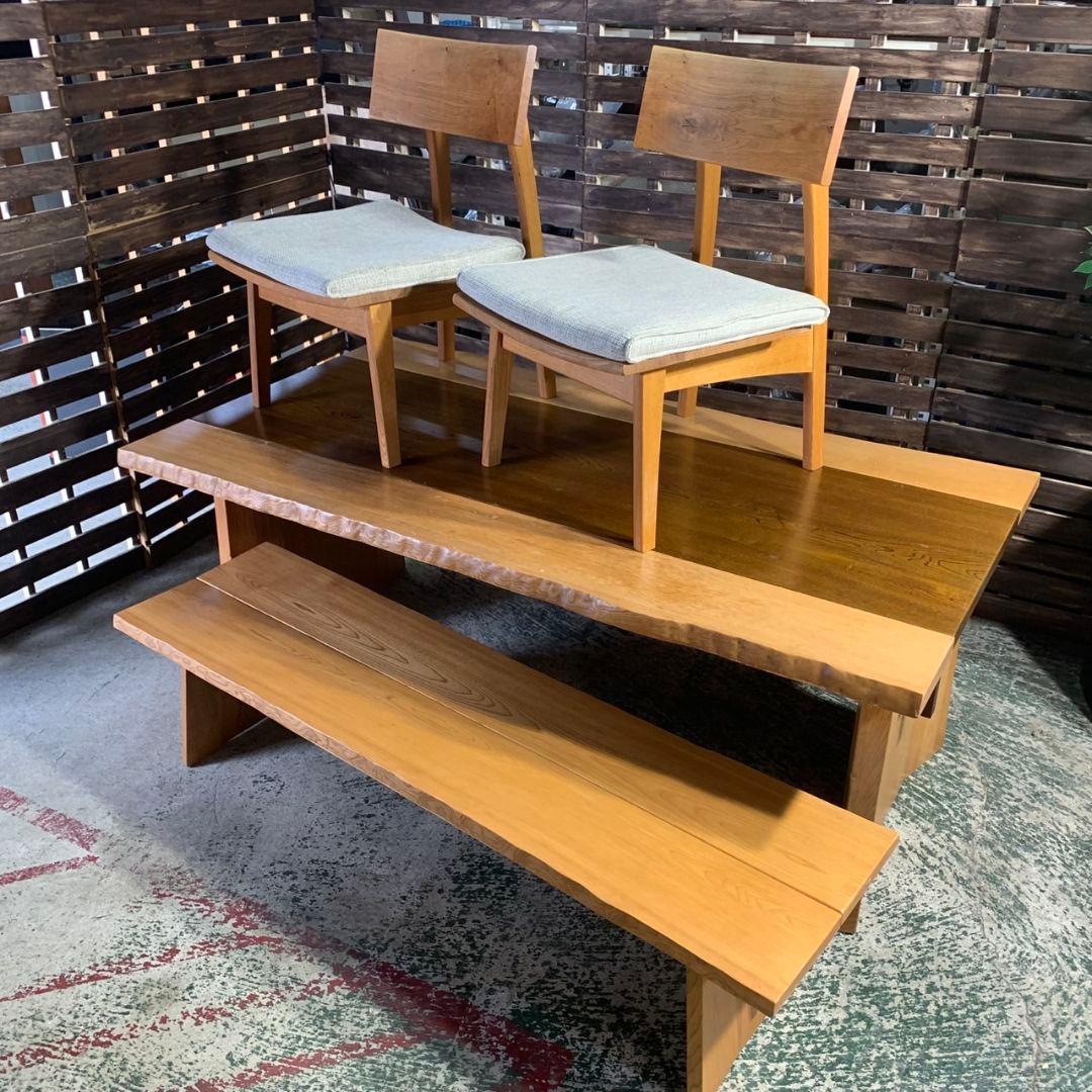 I366\" 現状品 karimoku/飛騨産業 ダイニングセット 4点 カリモク家具（KARIMOKU FURNITURE） カリモク ダイニングセット4点 肘