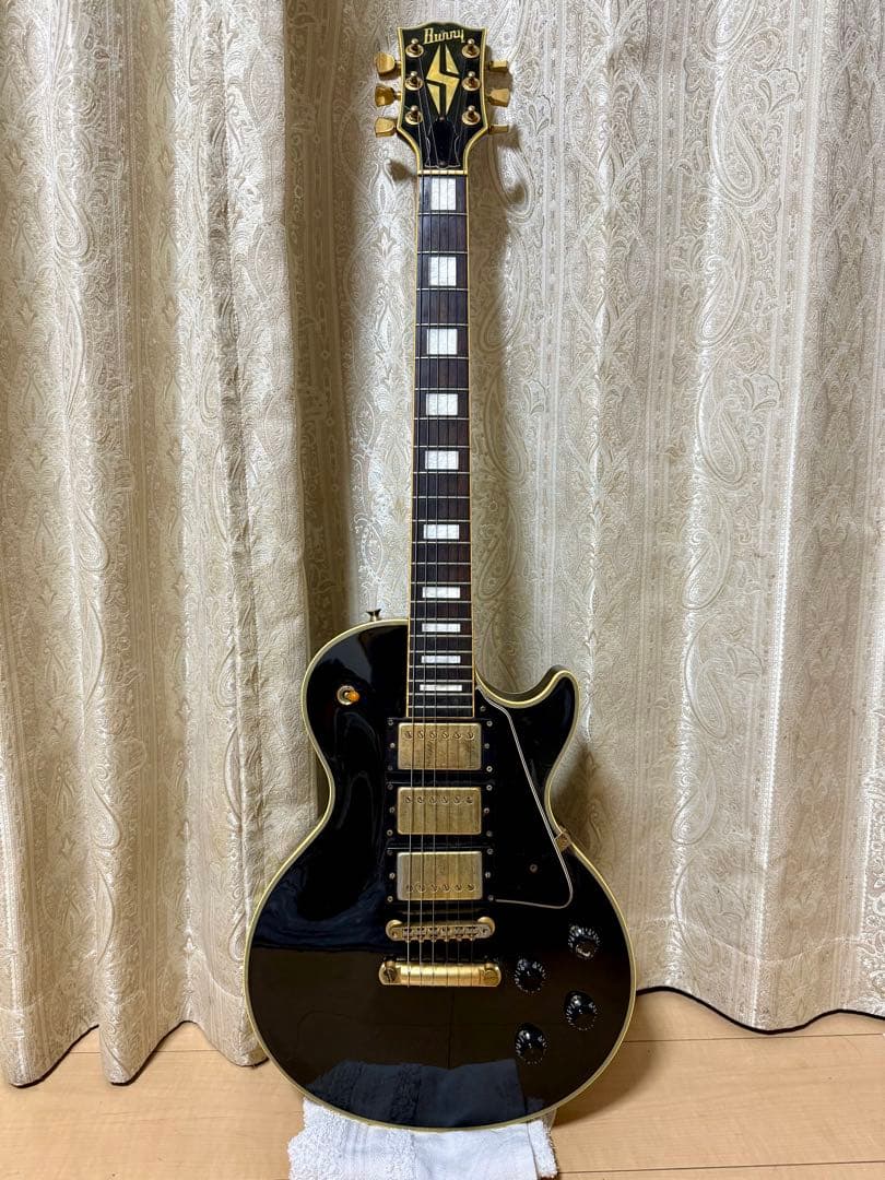 Burny RLC 3PU レスポール ブラック Yahoo!オークション - Burny RLC レスポールカスタム ブラック 3PU/VH-