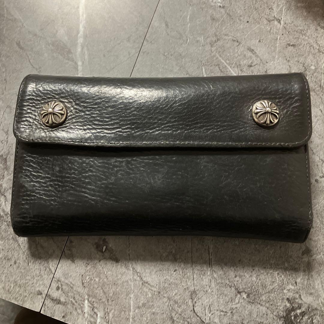 S　　クロムハーツ　ウェーブ　WAVE クロムハーツ WAVE wallet 長財布 ウェーブ ヘビーレザー | chromehearts