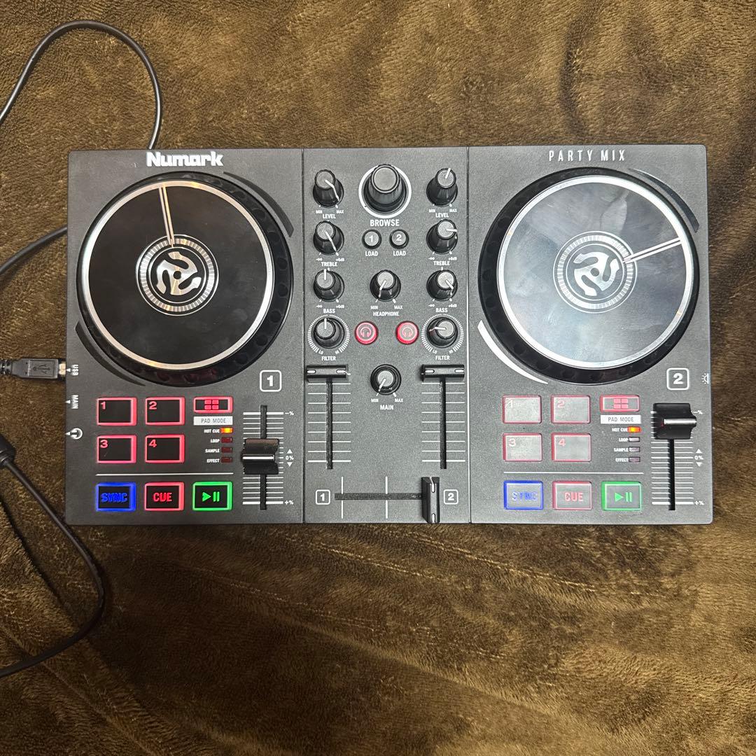 Numark Party Mix MKⅡ DJコントローラー 美品 Amazon.com: Numark Party Mix II DJ Controller with Lights, 2 Decks