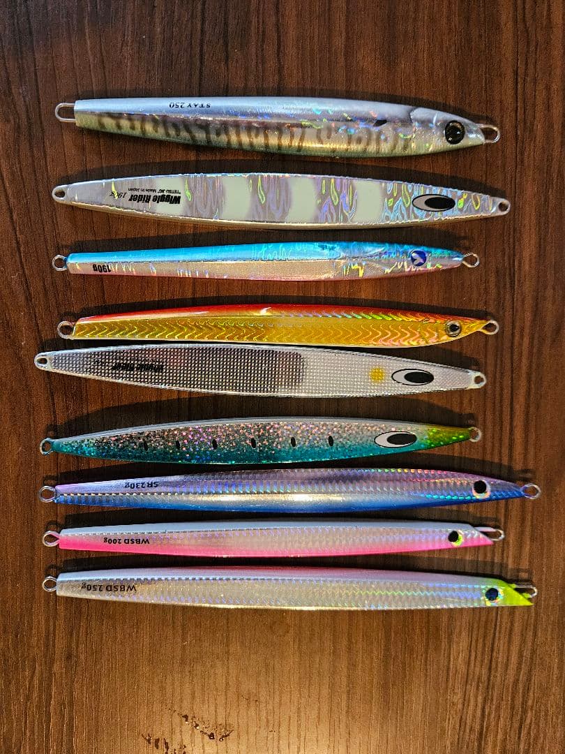 メタルジグ 9個セット 多色 オルルド釣具 メタルジグ 8色セット 20g 30g 40g 60g 80g レッドアイ