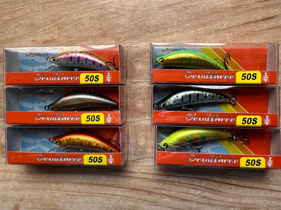 渓流ミノー ディスプラウトデビルスリー50S 6個セット - メルカリ