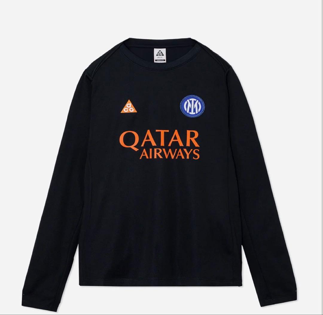 インテル 長袖シャツ ブラック 2026 ブラック長袖シャツ NIKE ACG