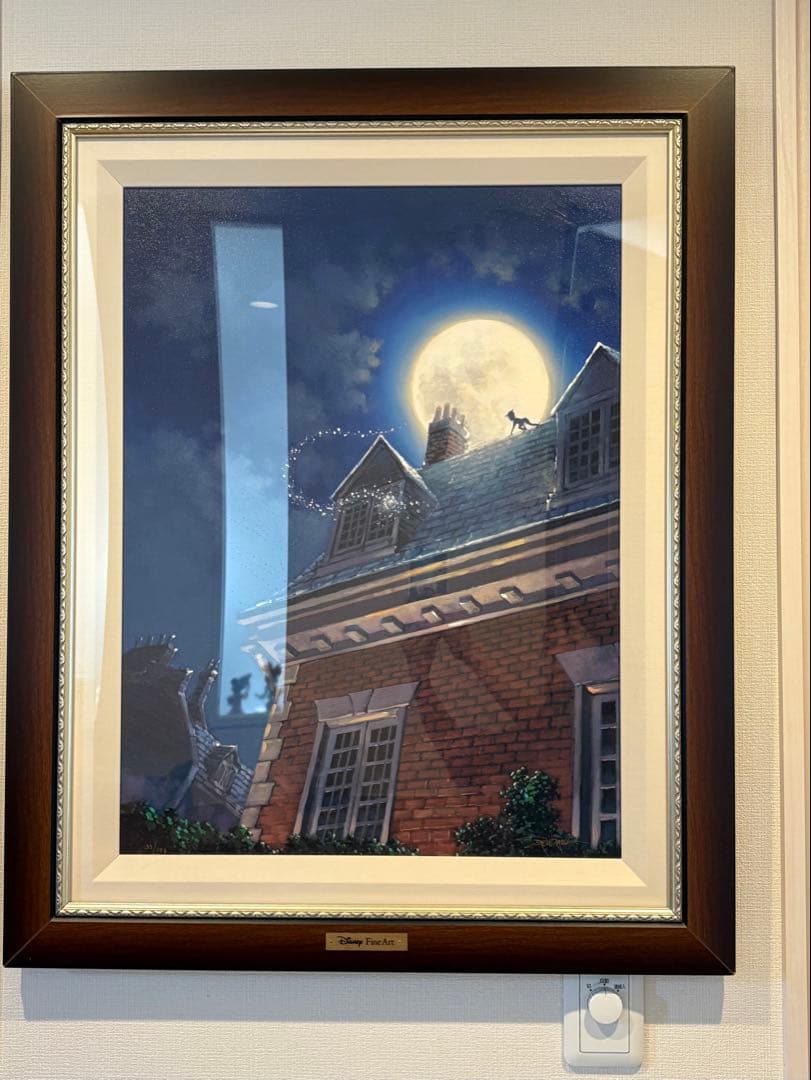 【限定セール中】ディズニー　ファインアート 月夜のピーターパン ディズニー 公式ファインアート ピーター・パン 