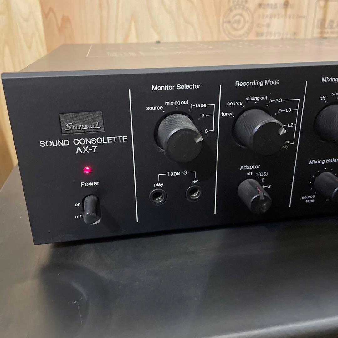 名機SUNSUI AX-7オーディオコンソレットプリアンプ - メルカリ